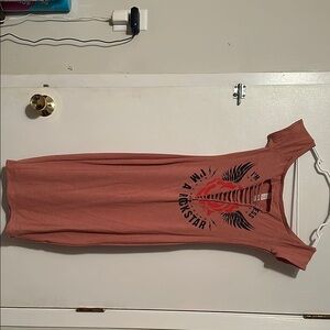 Women's Rust Graphic Midi Dress